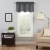 Eclipse Canova Light-Filtering Window Valance -Greenland Home Fashions Shop 1106967 Charcoal