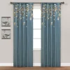 Lush Décor Lush Decor Flower Drop Window Curtain -Greenland Home Fashions Shop 1192801 Blue