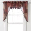 Unbranded Eden Swag Curtain Pair - 56" X 36" 2 Unbranded Eden Swag Curtain Pair - 56" X 36" -Greenland Home Fashions Shop 1436243 Multi