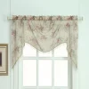 Laura Ashley Lifestyles Stowe Sheer Swag Window Valance - 72'' X 27''