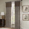 Madison Park 2-Pack Whitman Light Filtering Faux Silk Jacquard Window Curtains -Greenland Home Fashions Shop 1476013 Taupe