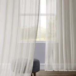 Lush Décor EFF 1-pack Solid Sheer Window Curtain -Greenland Home Fashions Shop 1652544 ALT4