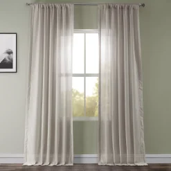 Lush Décor EFF 1-pack Solid Sheer Window Curtain