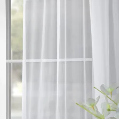 EFF 2-pack Solid Sheer Voile Window Curtains -Greenland Home Fashions Shop 1668105 ALT4