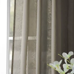 EFF 2-pack Solid Sheer Voile Window Curtains -Greenland Home Fashions Shop 1668105 ALT5