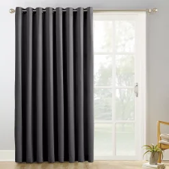 Sun Zero Blackout 1-Panel Ludlow Patio Door Window Curtain - 100" X 84"