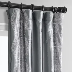 EFF Chai Embroidered Faux-Silk Window Panel -Greenland Home Fashions Shop 1719806 ALT3