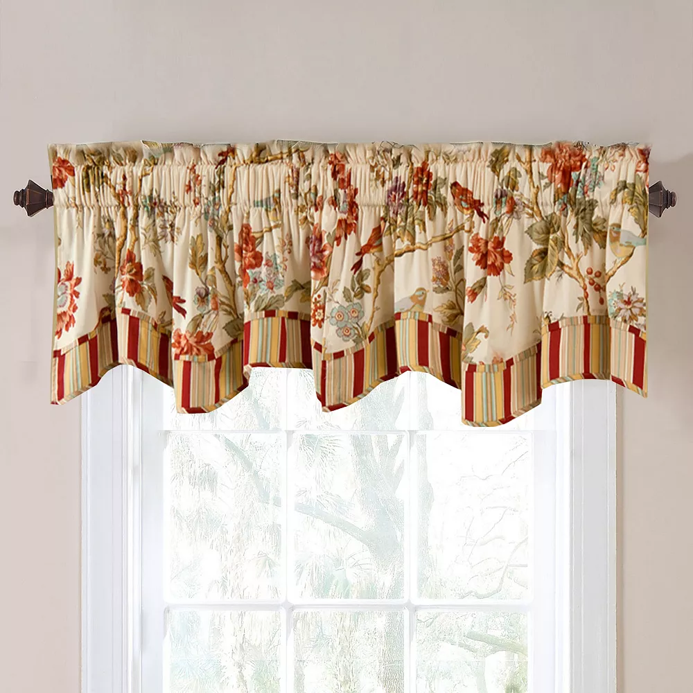 Waverly Charleston Chirp Window Valance - 50'' X 16'' 3 Waverly Charleston Chirp Window Valance - 50'' X 16''
