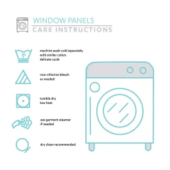 Lush Décor Lush Decor Avery Sheer Window Curtain Pair -Greenland Home Fashions Shop 2015023 ALT5