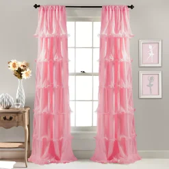 Lush Décor Lush Decor 1-Panel Nerina Sheer Window Curtain - 54'' X 84''