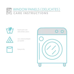 Lush Décor Lush Decor 1-Panel Riley Sheer Window Curtain - 54'' X 84'' 12 Lush Décor Lush Decor 1-Panel Riley Sheer Window Curtain - 54'' X 84'' -Greenland Home Fashions Shop 2045484 ALT4