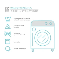 Lush Décor Lush Decor 1-Panel Riley Sheer Window Curtain - 54'' X 84'' 13 Lush Décor Lush Decor 1-Panel Riley Sheer Window Curtain - 54'' X 84'' -Greenland Home Fashions Shop 2045484 ALT5