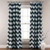 Lush Décor Lush Decor Chevron Blackout Window Curtain Pair - 52'' X 84'' -Greenland Home Fashions Shop 2064768 Black
