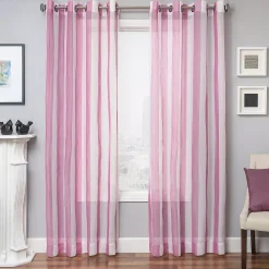 Softline 1-Panel Laguna Stripe Sheer Window Curtain