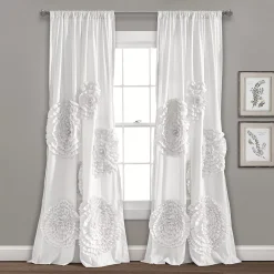 Lush Décor Lush Decor 1-Panel Serena Window Curtain -Greenland Home Fashions Shop 2111399 ALT5