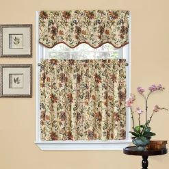 Waverly Felicite Tier Kitchen Window Curtain Set - 60'' X 36''