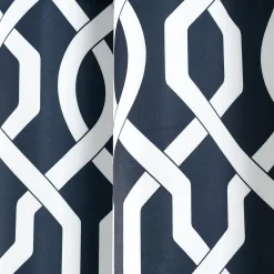Lush Décor Lush Decor Edward Trellis Room Darkening Window Curtain Panels White/Black 52X95 Set 11 Lush Décor Lush Decor Edward Trellis Room Darkening Window Curtain Panels White/Black 52X95 Set -Greenland Home Fashions Shop 2229188 ALT3