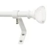 Decopolitan Cafe Knob Adjustable Curtain Rod -Greenland Home Fashions Shop 2262258 White
