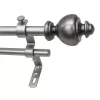Decopolitan Urn Adjustable Double Curtain Rod 1 Decopolitan Urn Adjustable Double Curtain Rod -Greenland Home Fashions Shop 2272865 Dark Nickel