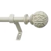 Decopolitan Leaf Ball Adjustable Curtain Rod 2 Decopolitan Leaf Ball Adjustable Curtain Rod -Greenland Home Fashions Shop 2272877 Distressed White