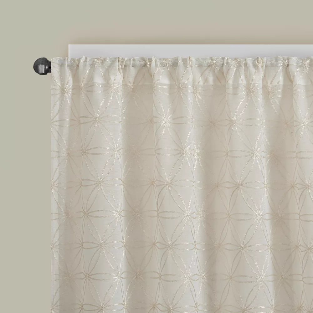 Madison Park 1-Panel Kida Sheer Window Curtain 6 Madison Park 1-Panel Kida Sheer Window Curtain - Image 4