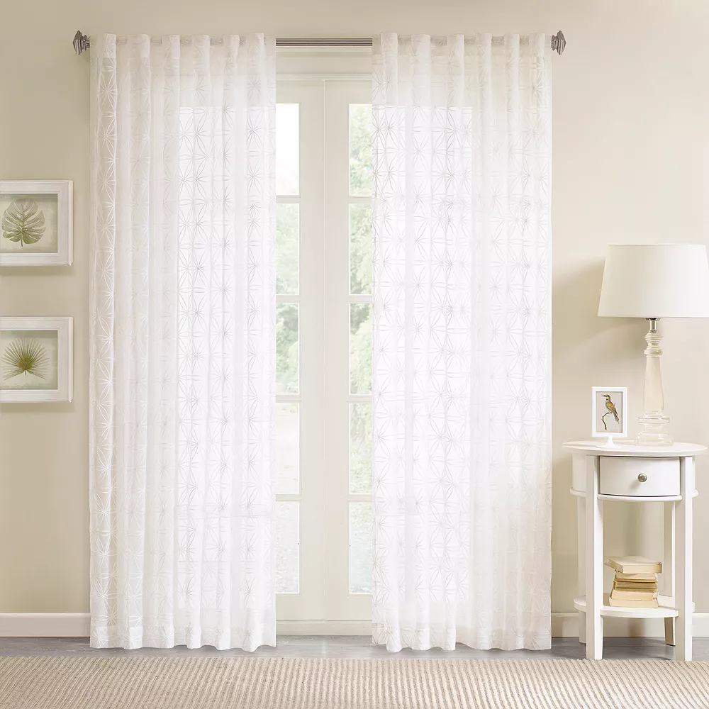 Madison Park 1-Panel Kida Sheer Window Curtain 3 Madison Park 1-Panel Kida Sheer Window Curtain
