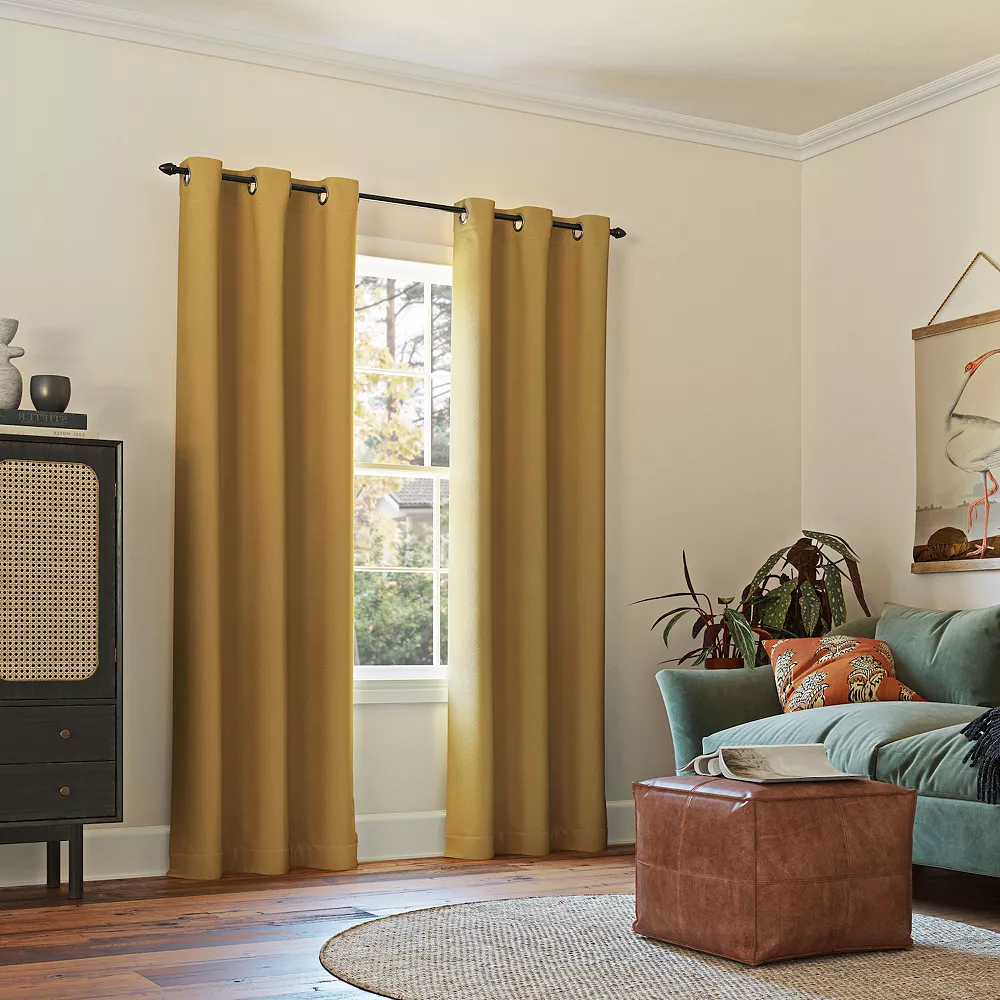 Sun Zero Blackout 1-Panel Mercer Window Curtain 4 Sun Zero Blackout 1-Panel Mercer Window Curtain - Image 2