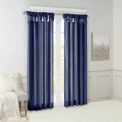 Madison Park 1-Panel Natalie Light Filtering Twisted Tab Lined Window Curtain -Greenland Home Fashions Shop 2360482 ALT3