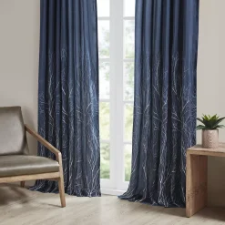 Madison Park 1-Panel Eliza Light Filtering Embroidered Window Curtain -Greenland Home Fashions Shop 2360927 ALT3