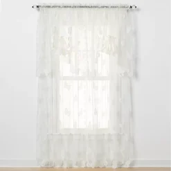 Saturday Knight, Ltd. Butterfly Lace 1-pack Window Curtain