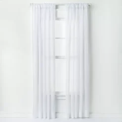 Window Curtainworks 1-Panel Trinity Crinkle Voile Window Curtain
