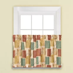 Saturday Knight, Ltd. Tranquility Tiered Window Curtains