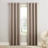 Sun Zero 1-Panel Gramercy Grommet Room Darkening Window Curtain -Greenland Home Fashions Shop 2376277 Stone
