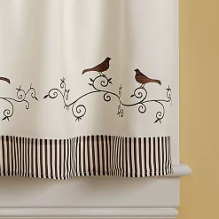 CHF Bird Tier Window Curtain Set 9 CHF Bird Tier Window Curtain Set -Greenland Home Fashions Shop 2376667 ALT2