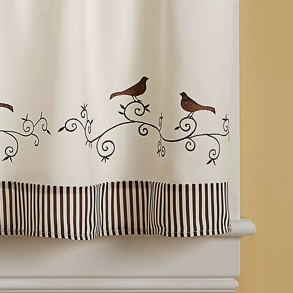 CHF Bird Tier Window Curtain Set 5 CHF Bird Tier Window Curtain Set - Image 3