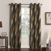 No. 918 1-Panel Intersect Window Curtain -Greenland Home Fashions Shop 2385052 Charcoal