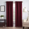 Eclipse Canova Light-Filtering Window Curtain -Greenland Home Fashions Shop 2401139 Burgundy