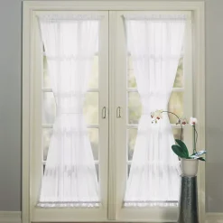 No. 918 1-Panel Emily Sheer Voile Single Door Curtain Panel & Tieback
