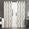 Exclusive Home 2-pack Akola Medallion Linen Jacquard Window Curtains -Greenland Home Fashions Shop 2440426 Dove Gray