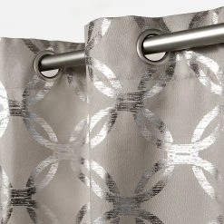Exclusive Home Curtains Modo Metallic Geometric 2-panel Window Curtain Set -Greenland Home Fashions Shop 2440667 ALT3