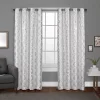 Exclusive Home Curtains Modo Metallic Geometric 2-panel Window Curtain Set -Greenland Home Fashions Shop 2440667 Winter White