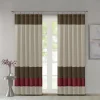 Madison Park Eastridge Light Filtering 1-Panel Window Curtain - 50'' X 84'' -Greenland Home Fashions Shop 2460208 Red