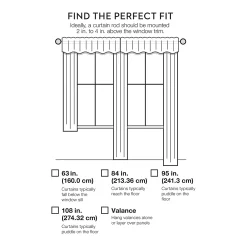 The Big One® Geometric Decorative Window Valance -Greenland Home Fashions Shop 2521228 ALT99