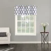 The Big One® Geometric Decorative Window Valance 1 The Big One® Geometric Decorative Window Valance -Greenland Home Fashions Shop 2521228 Navy Gray Trellis