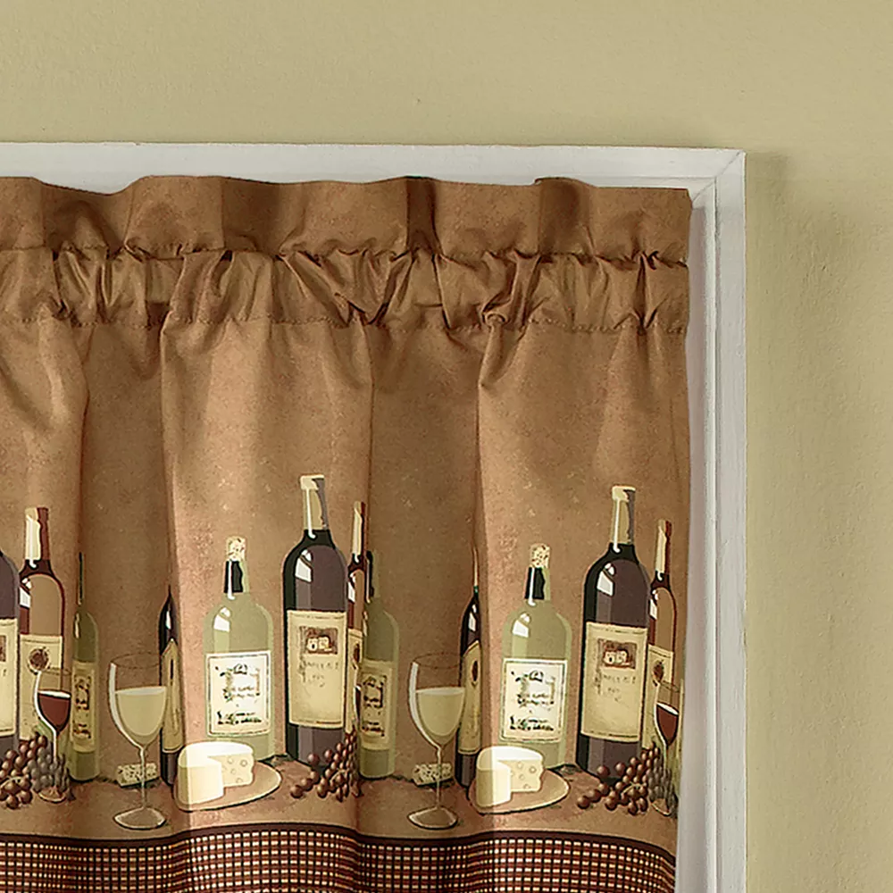 CHF Wines 3-pc. Kitchen Curtain Set 5 CHF Wines 3-pc. Kitchen Curtain Set - Image 3