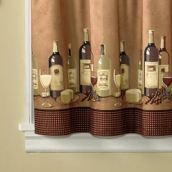 CHF Wines 3-pc. Kitchen Curtain Set 10 CHF Wines 3-pc. Kitchen Curtain Set -Greenland Home Fashions Shop 2524329 ALT3