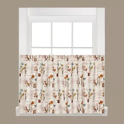Saturday Knight, Ltd. 2-pack Le Jardin Tier Curtains