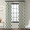 EFF Printed Cotton Twill Window Curtain -Greenland Home Fashions Shop 2529714 Teal