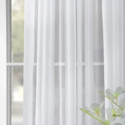 EFF 1-Panel Solid Sheer Voile Double-Wide Window Curtain 12 EFF 1-Panel Solid Sheer Voile Double-Wide Window Curtain -Greenland Home Fashions Shop 2533709 ALT4