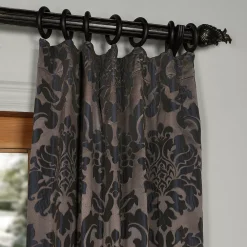 EFF 1-Panel Astoria Faux Silk Jacquard Window Curtain -Greenland Home Fashions Shop 2534204 ALT2